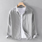 Men's Premium Green Abstract Print Mandarin Collar Half Sleeve Shirt