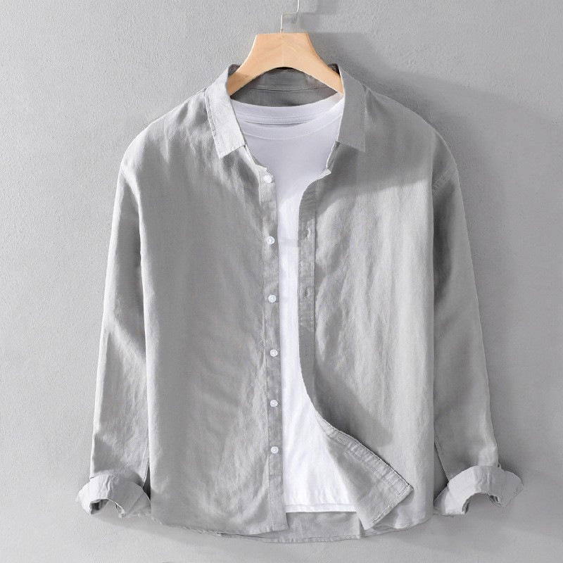 Men's Premium Green Abstract Print Mandarin Collar Half Sleeve Shirt